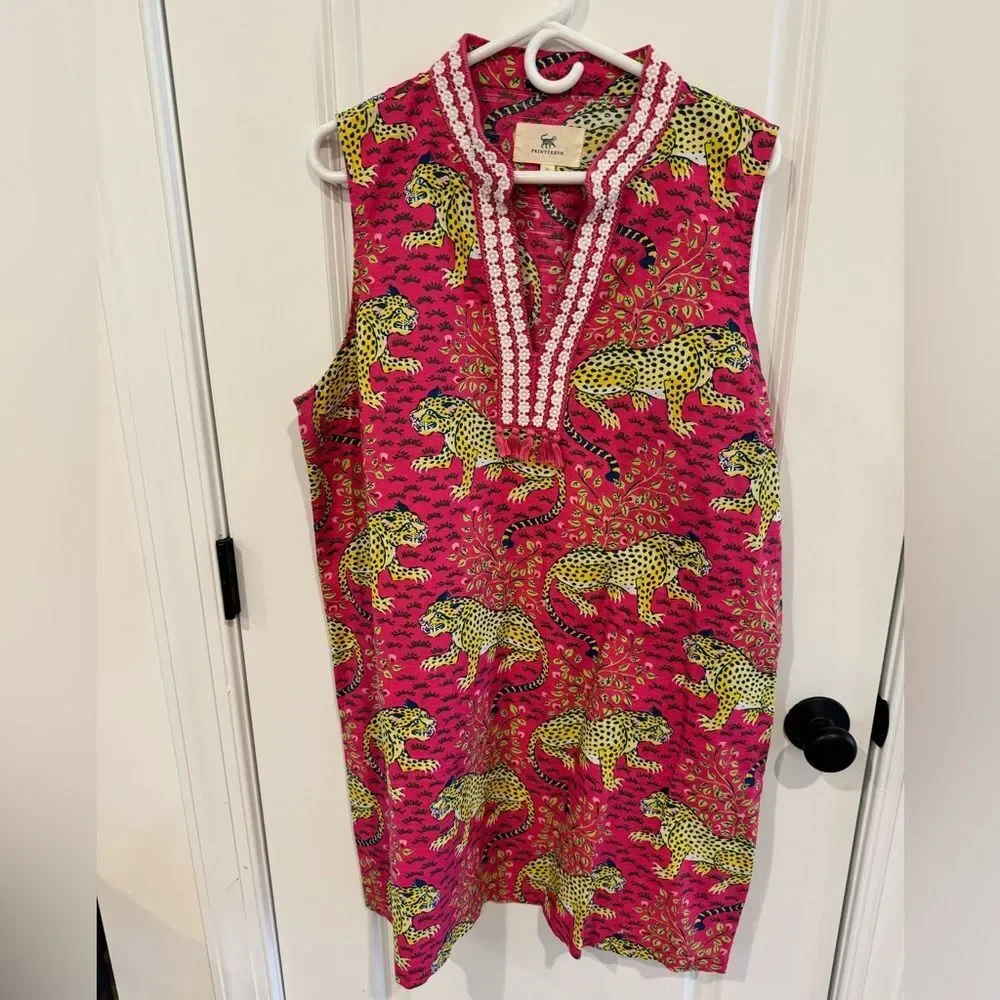 Printfresh linen blend printed dress - Picture 1 of 3